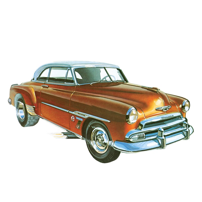 AMT Skill 2 Model Kit 1951 Chevrolet Bel Air 2-in-1 Kit Retro Deluxe Edition 1/25 Scale Model - Image 1
